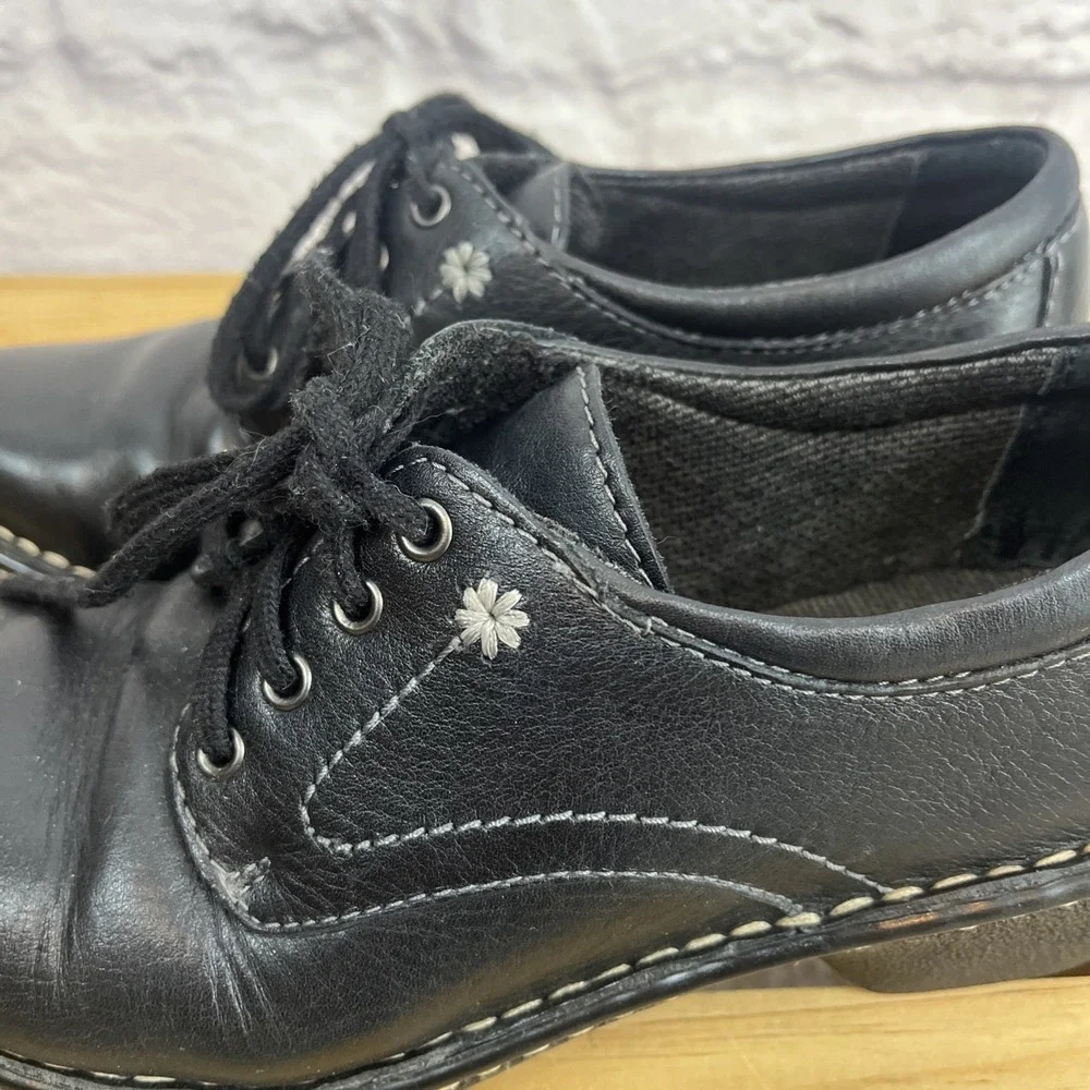 Eastland Foreside Y2K Dark Academia Leather Chunky Heel Oxford Shoes Size 6